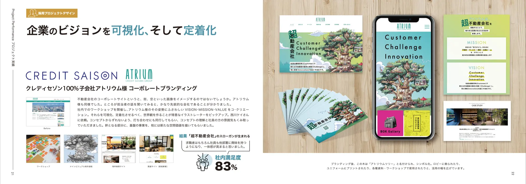企業のビジョンを可視化し、そして定着化